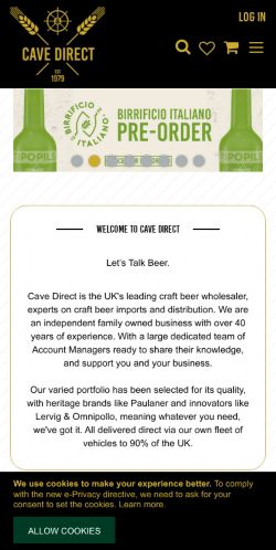 Mobile page screenshot