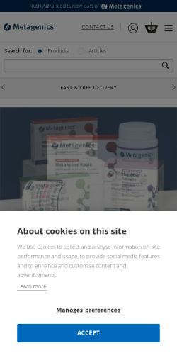 Mobile page screenshot