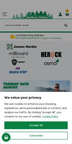 Mobile page screenshot