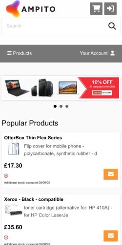 Mobile page screenshot
