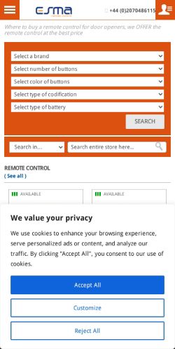 Mobile page screenshot