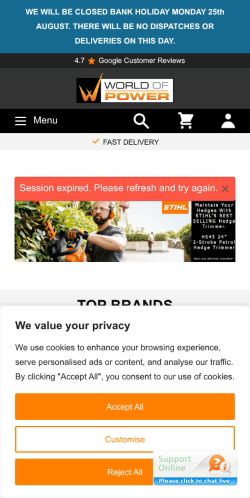 Mobile page screenshot