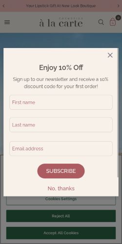 Mobile page screenshot