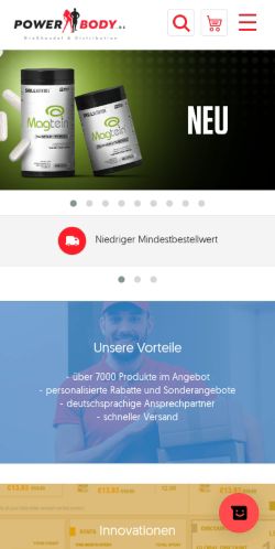 Mobile page screenshot