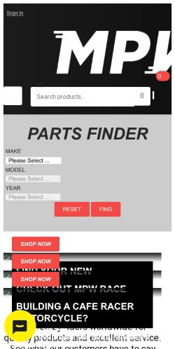 Mobile page screenshot