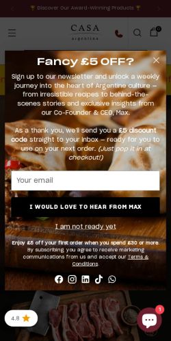 Mobile page screenshot