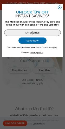 Mobile page screenshot