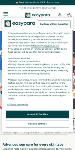 Mobile page screenshot