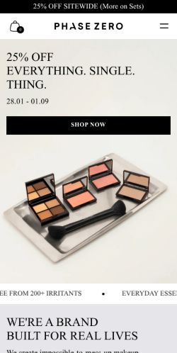 Mobile page screenshot