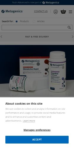 Mobile page screenshot