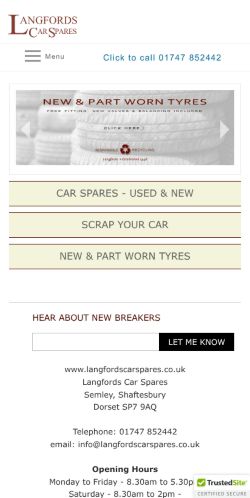 Mobile page screenshot