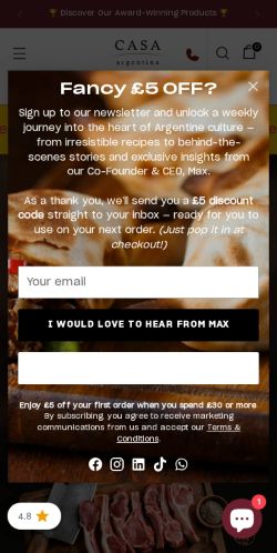 Mobile page screenshot