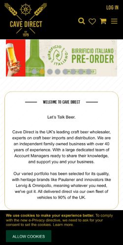 Mobile page screenshot