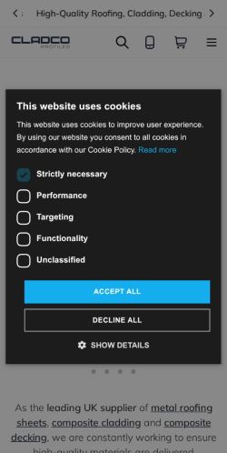 Mobile page screenshot