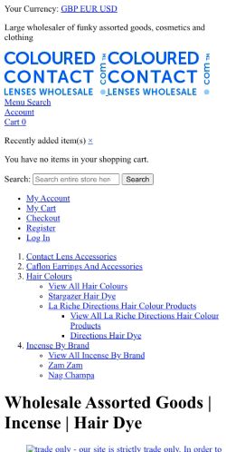 Mobile page screenshot