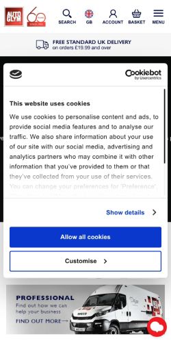 Mobile page screenshot