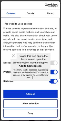 Mobile page screenshot