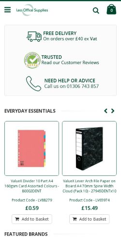 Mobile page screenshot
