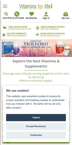 Mobile page screenshot
