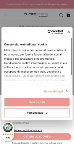Mobile page screenshot