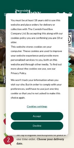 Mobile page screenshot