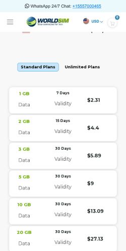 Mobile page screenshot
