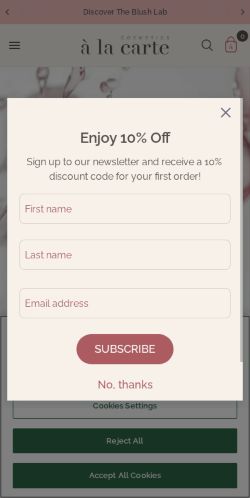 Mobile page screenshot