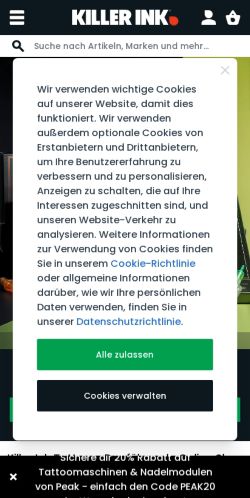 Mobile page screenshot