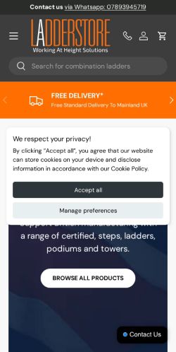 Mobile page screenshot