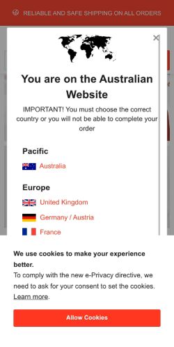 Mobile page screenshot