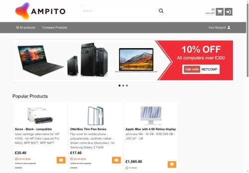 Desktop page screenshot