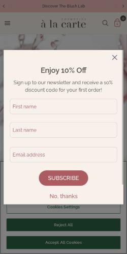 Mobile page screenshot