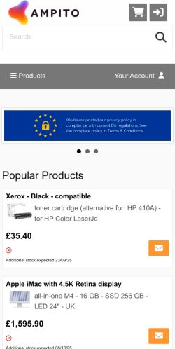 Mobile page screenshot