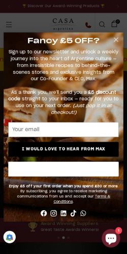 Mobile page screenshot