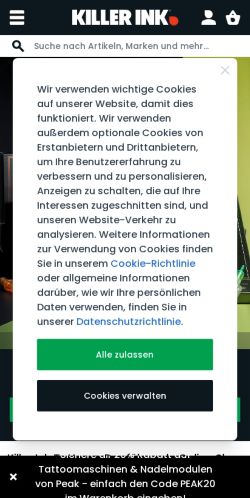 Mobile page screenshot
