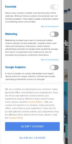 Mobile page screenshot
