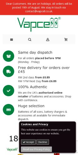 Mobile page screenshot