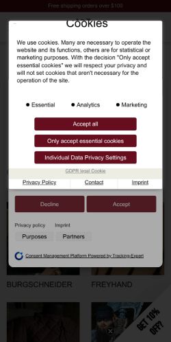Mobile page screenshot