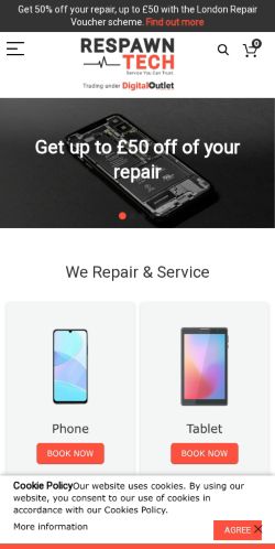 Mobile page screenshot