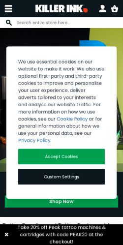Mobile page screenshot
