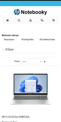 Mobile page screenshot