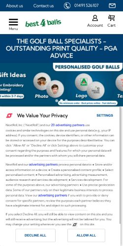 Mobile page screenshot