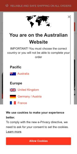 Mobile page screenshot