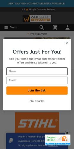 Mobile page screenshot