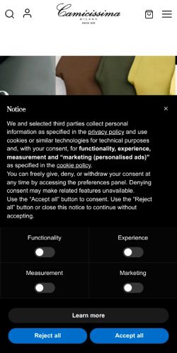 Mobile page screenshot
