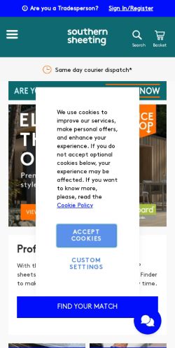 Mobile page screenshot