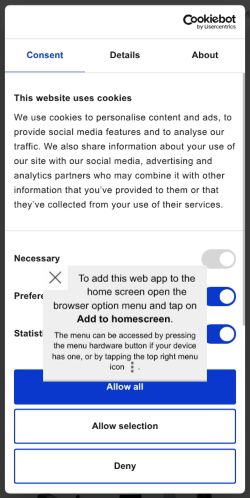 Mobile page screenshot