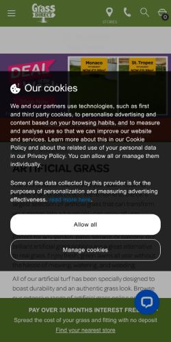 Mobile page screenshot