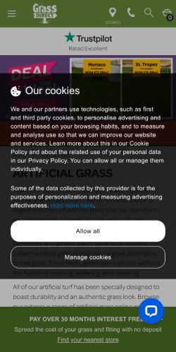 Mobile page screenshot