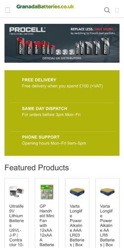 Mobile page screenshot
